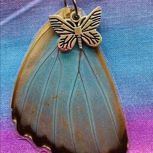 Real butterfly wing necklaces! 🦋 multiple colors/shapes available! See all pics